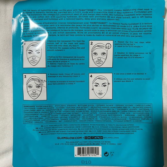 5 Glam Glow Sheet Masks - Picture 2 of 2